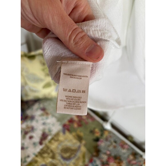 Free People Small white hippie floating tunic fall photos READ - Picture 7 of 9